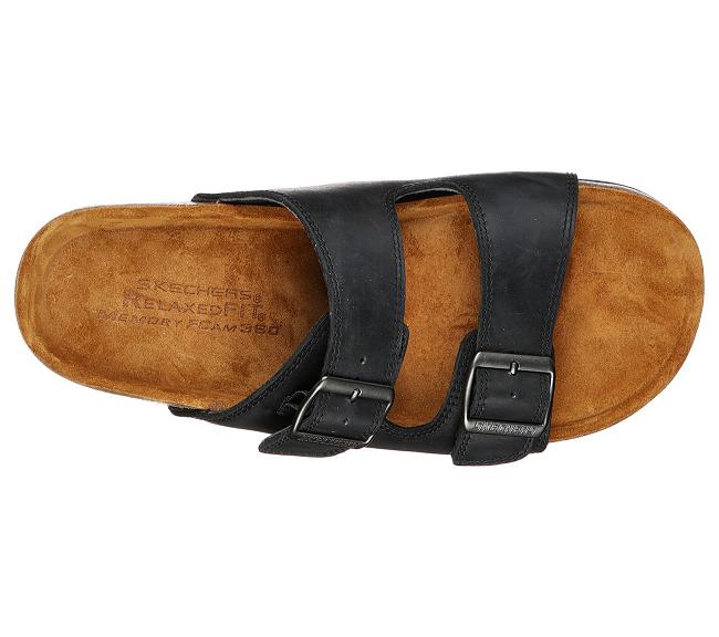 Sandalias de Verano Skechers Hombre - Krevon Negro TEFGU6578